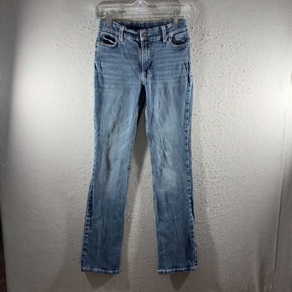 3302 | Wrangler Claire Low Rise Bootcut Jeans Blue Girls 14 Slim Western